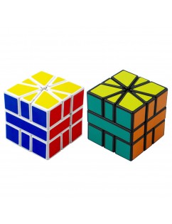 Speed Super Square One SQ-1 Plastic Magic Cube Twist Puzzle Multicolor