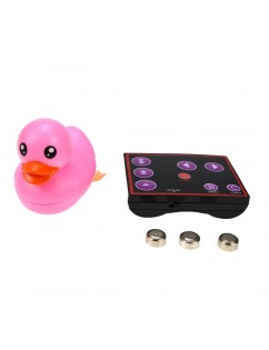 New web celebrity little yellow duck mini remote control duck boat play water toys children's new strange toys English mini remote control pink duck