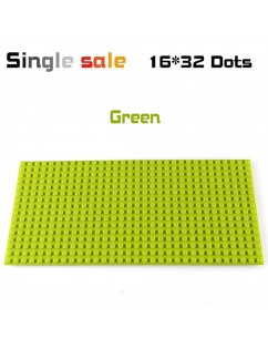 Small particles splicing blocks bottom plate 16*32 blocks wall man boy gift toy accessories compatible with woma enlightenment apple green