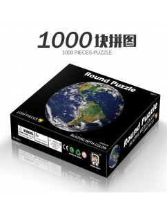 1000 3D puzzle cartoon flat jigsaw puzzles moon black and white