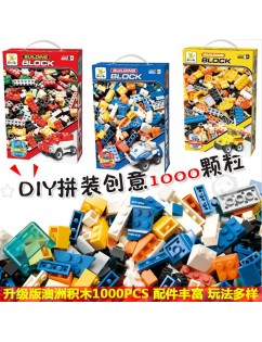 Special price 1000 pieces small particle blocks set including instruction children puzzle toys Australia blocks 1000pcs red set 1000pcs