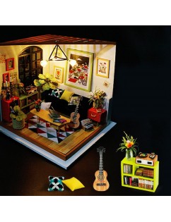 3D Wooden Puzzle DIY Dollhouse Building Kit Handmade Educational Toy For Kids