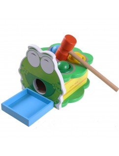 Cartoon animal tapping frog tapping table children exercise hand-eye coordination and motor ability infant puzzle toy type A