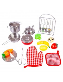 Enpei playhouse toys super crash resistant stainless steel toys for boys and girls children playhouse kitchen toy set type A