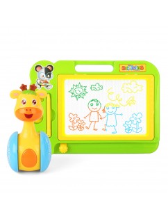 Toys Set Tumbler Doll + Magnetic Drawing Board Green
