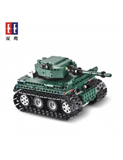 Click technology remote control military series tiger 1 tank -C51018 children puzzle block toy A