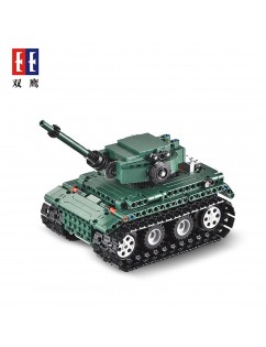 Click technology remote control military series tiger 1 tank -C51018 children puzzle block toy A
