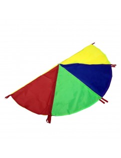 Children Play Rainbow Outdoor Game Exercise Sport 8 Handles Parachute Toy