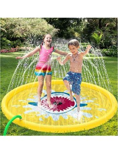 1.7m shark water mat for children yellow water mat for outdoor play